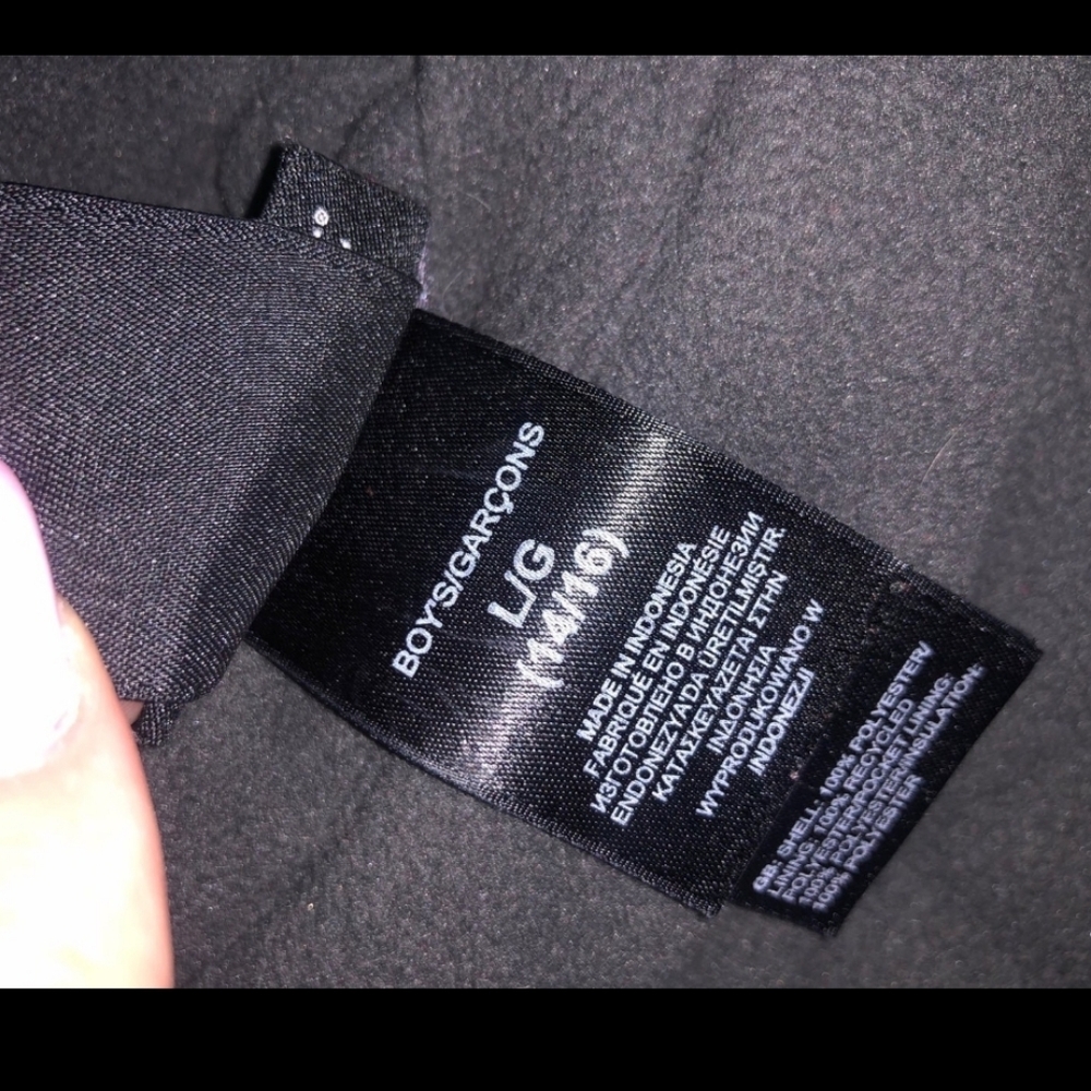 North Face Big Boys Reversible Black/Grey Sz Large  Winter jacket - Picture 3 of 3